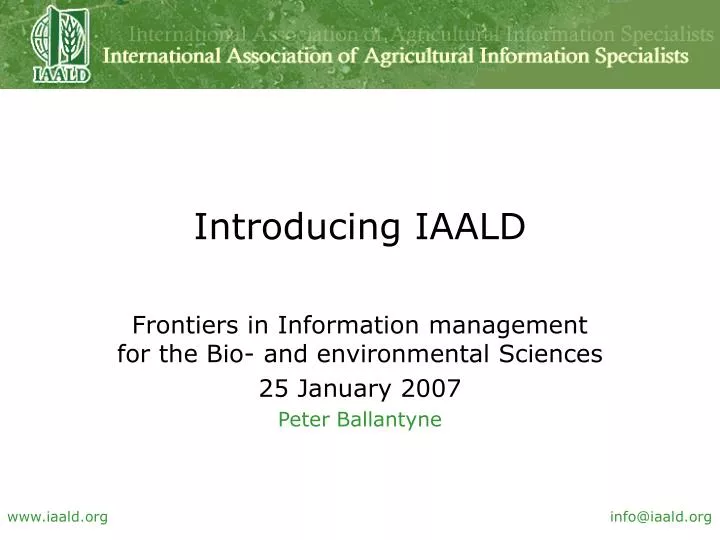 introducing iaald