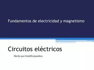circuitos el ctricos