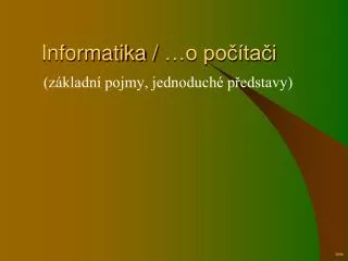 informatika o po ta i