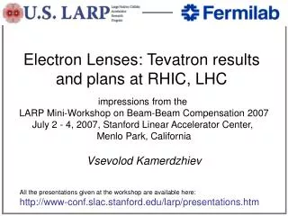 Electron Lenses: Tevatron results and plans at RHIC, LHC