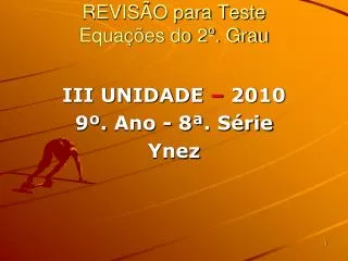revis o para teste equa es do 2 grau