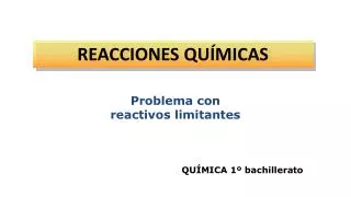 reacciones qu micas