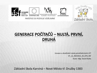 z kladn kola karvin nov m sto t dru by 1383