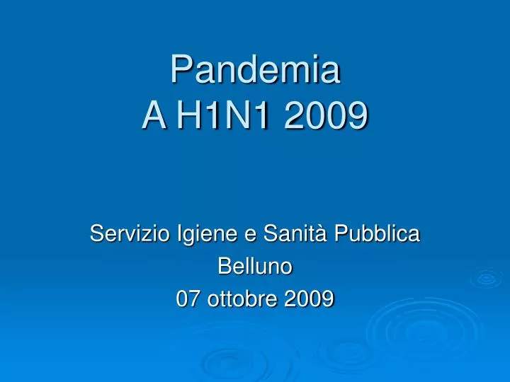 pandemia a h1n1 2009