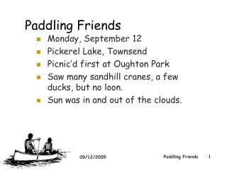 Paddling Friends