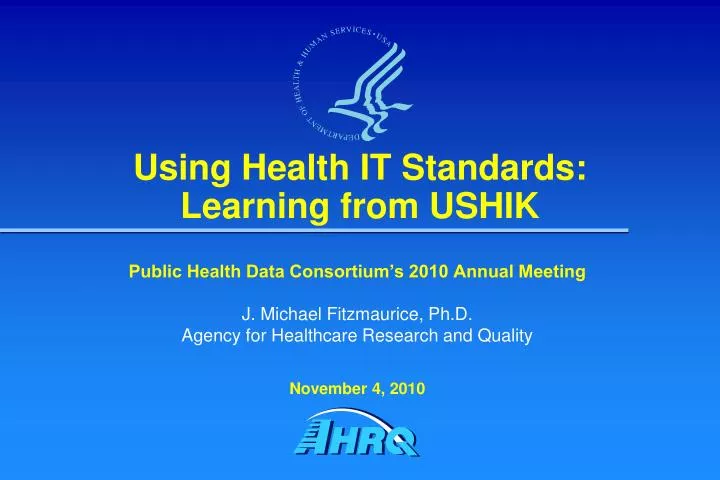 using health it standards learning from ushik