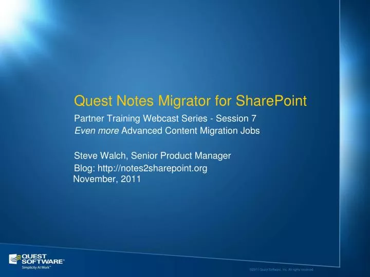 quest notes migrator for sharepoint