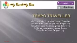 Tempo Traveller services