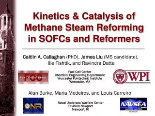 Kinetics &amp; Catalysis of Methane Steam Reforming in SOFCs and Reformers
