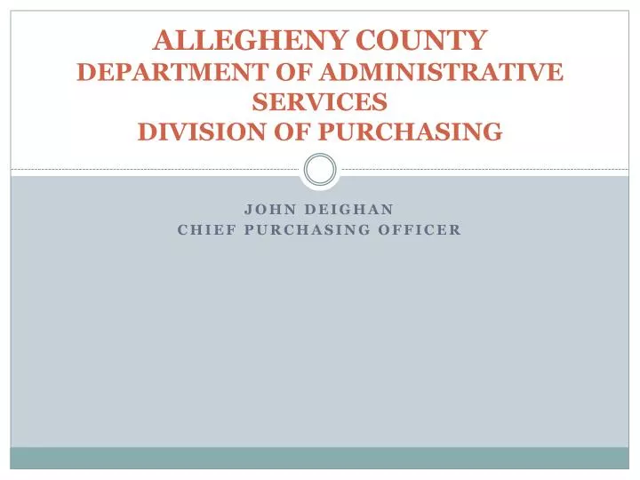 allegheny county department of administrative services division of purchasing