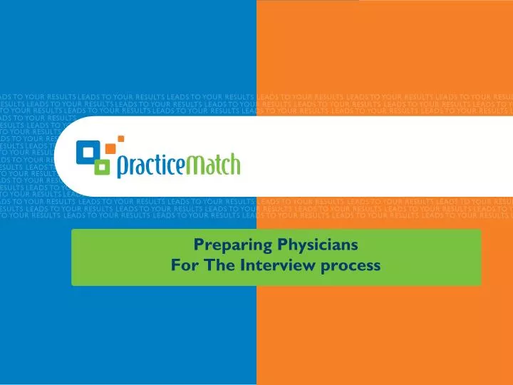 preparing physicians for the interview process