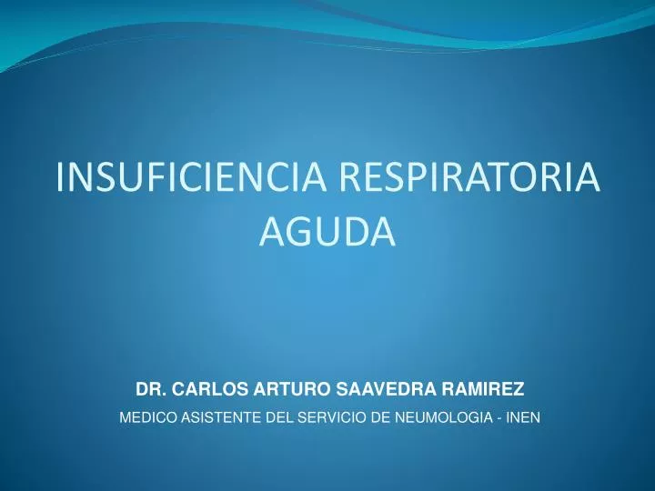 insuficiencia respiratoria aguda