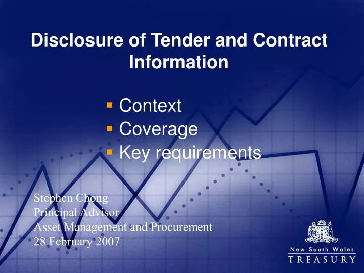 disclosure of tender and contract information