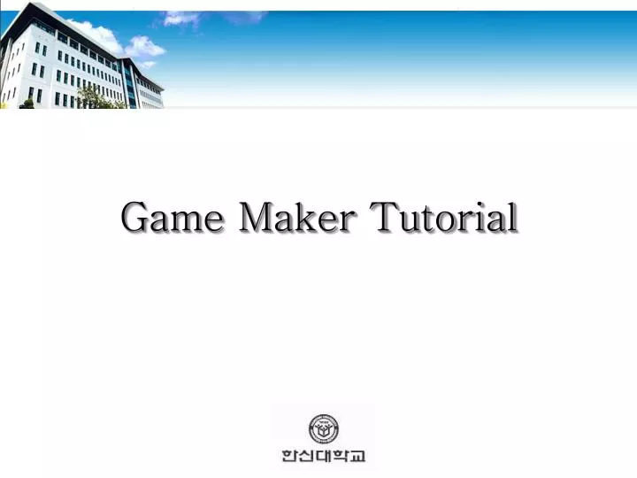game maker tutorial