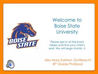 Welcome to Boise State University