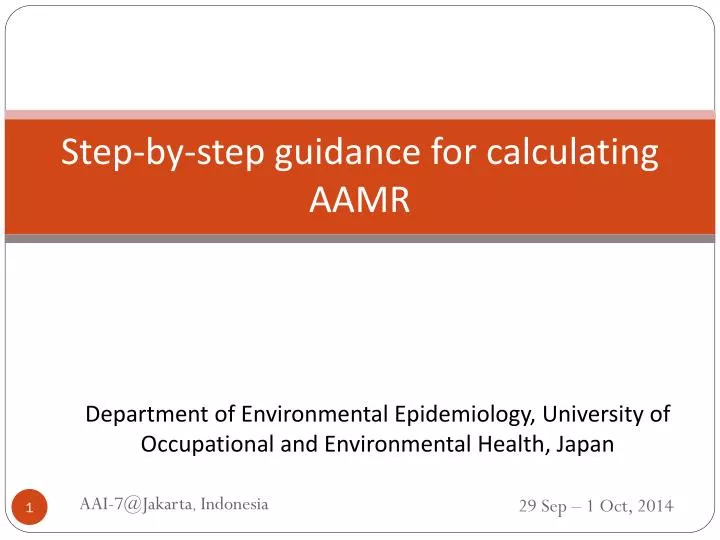 step by step guidance for calculating aamr