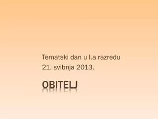 tematski dan u i a razredu 21 svibnja 2013