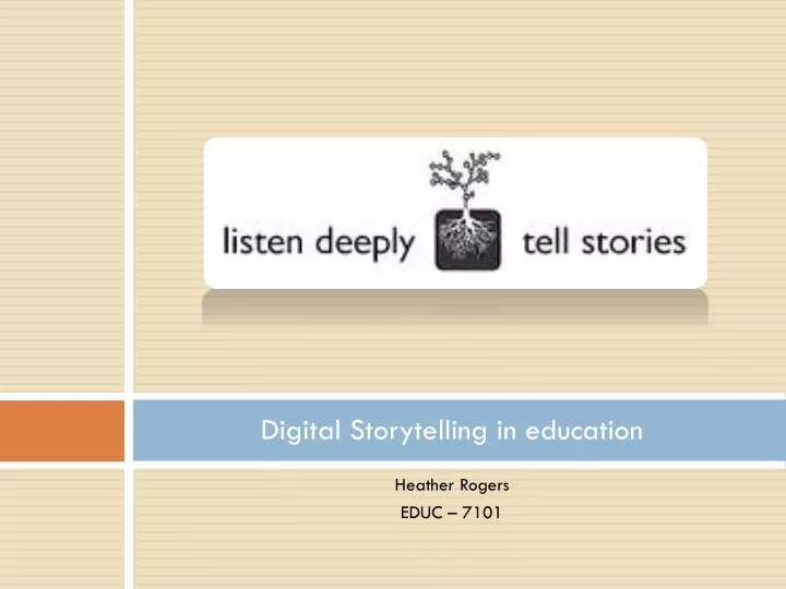 digital storytelling in education