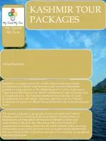 Kashmir Holiday Package - slide 1