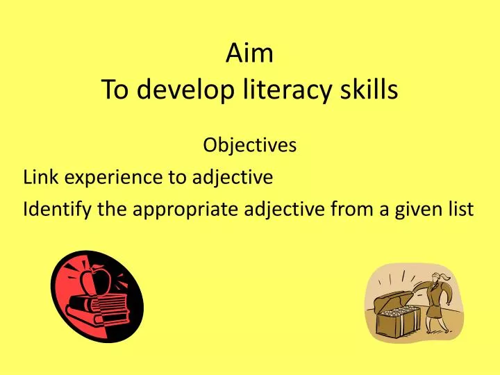 aim to develop literacy skills