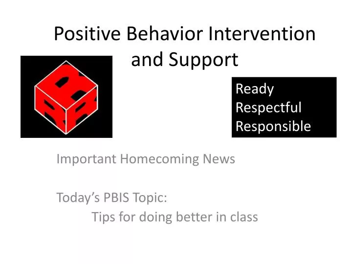 positive behavior intervention and support