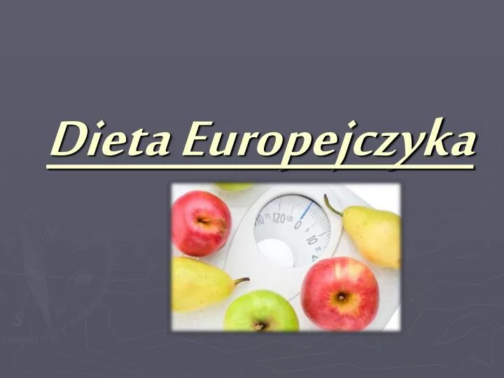 dieta europejczyka