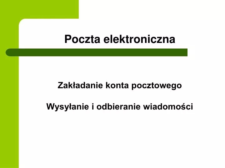 poczta elektroniczna