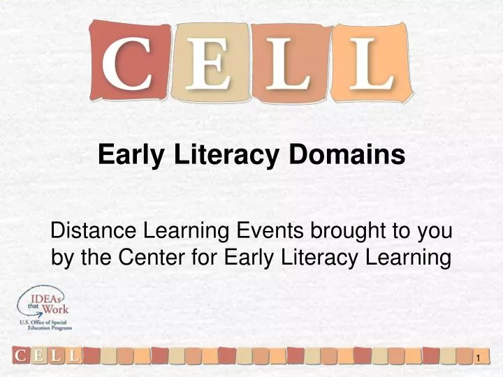 early literacy domains