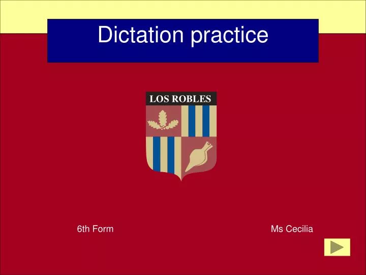 dictation practice