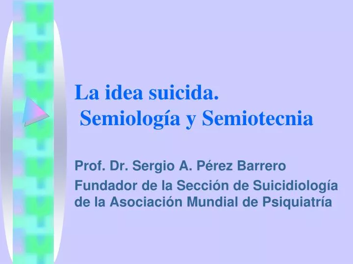 la idea suicida semiolog a y semiotecnia