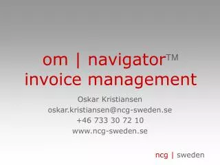 om | navigator  invoice management