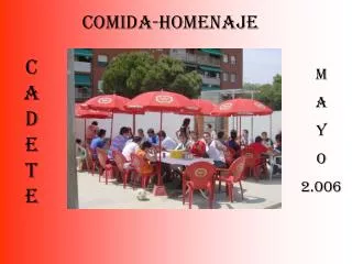 comida homenaje
