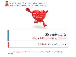 29 septembrie ziua mondial a inimii