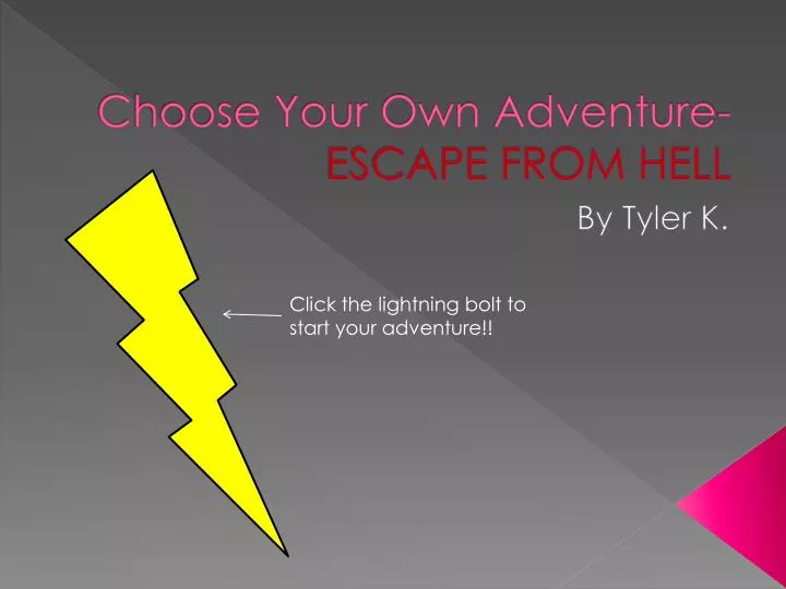 choose your own adventure escape from hell