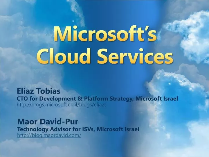 microsoft s cloud services