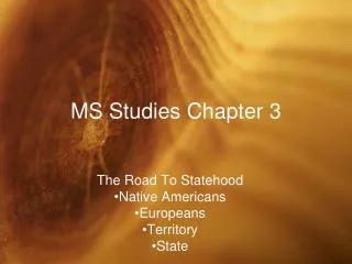 MS Studies Chapter 3