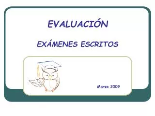 evaluaci n ex menes escritos