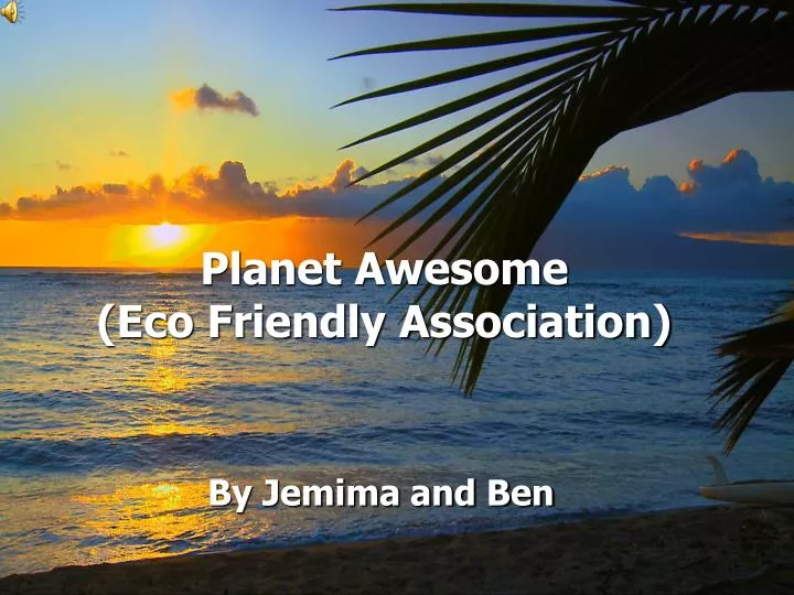 planet awesome eco friendly association