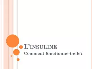 l insuline