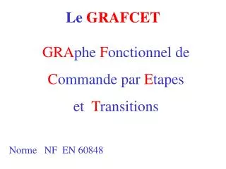 le grafcet