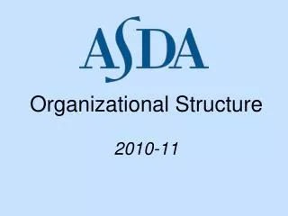 Organizational Structure 2010-11