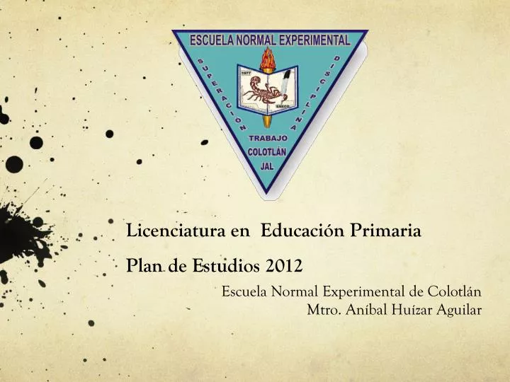 licenciatura en educaci n primaria plan de estudios 2012
