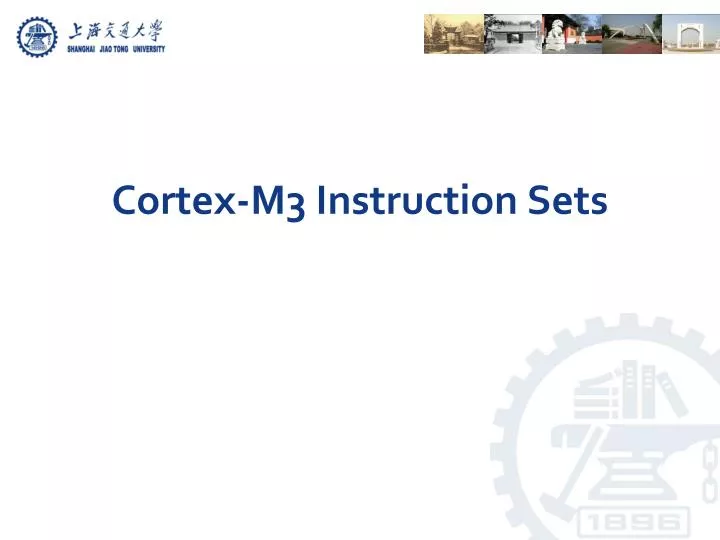 cortex m3 instruction sets