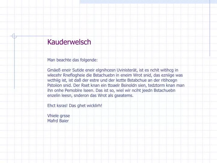 kauderwelsch