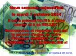 Nous sommes aujourd’hui le mardi 7 octobre 2014 - slide 1