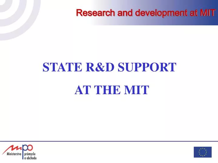 research and development at mit