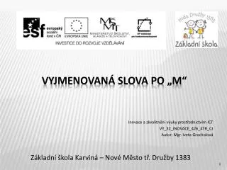 z kladn kola karvin nov m sto t dru by 1383