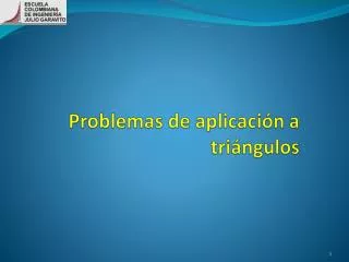 problemas de aplicaci n a tri ngulos