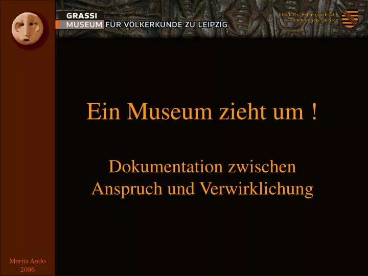 ein museum zieht um dokumentation zwischen anspruch und verwirklichung