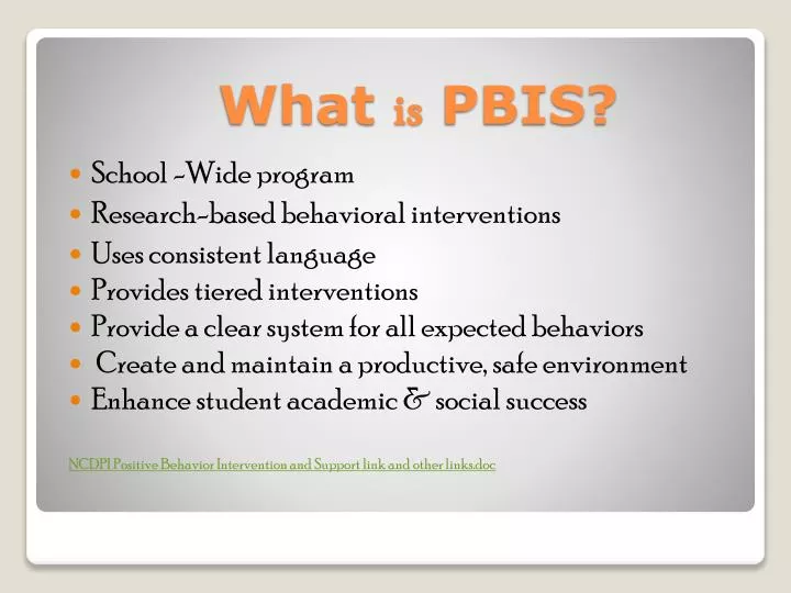 what is pbis